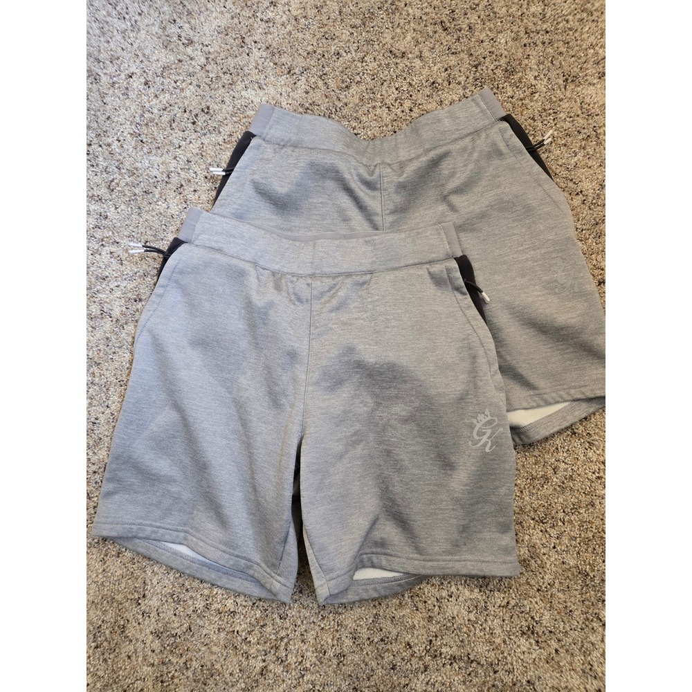 Gym King Fleece Shorts‎ Set Medium Gray Lounge Athletic Shorts